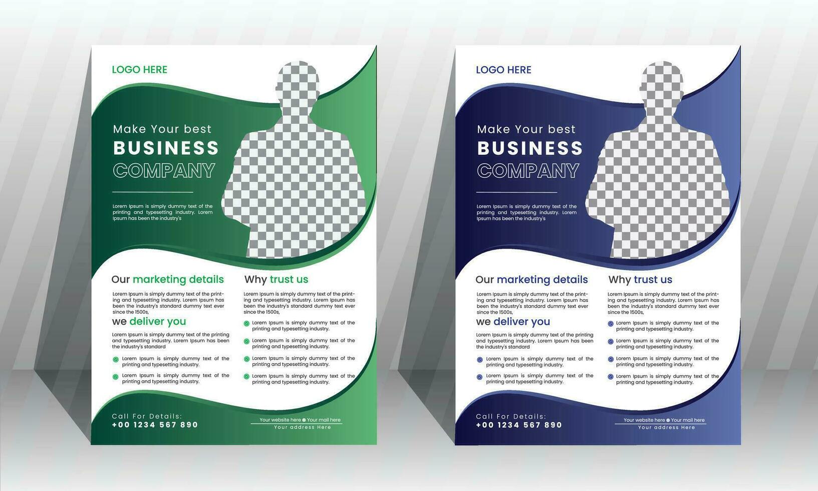 corporativo negocio volantes póster diseño folleto folleto cubrir diseño diseño fondo, dos colores esquema, vector modelo en a4 Talla - vector