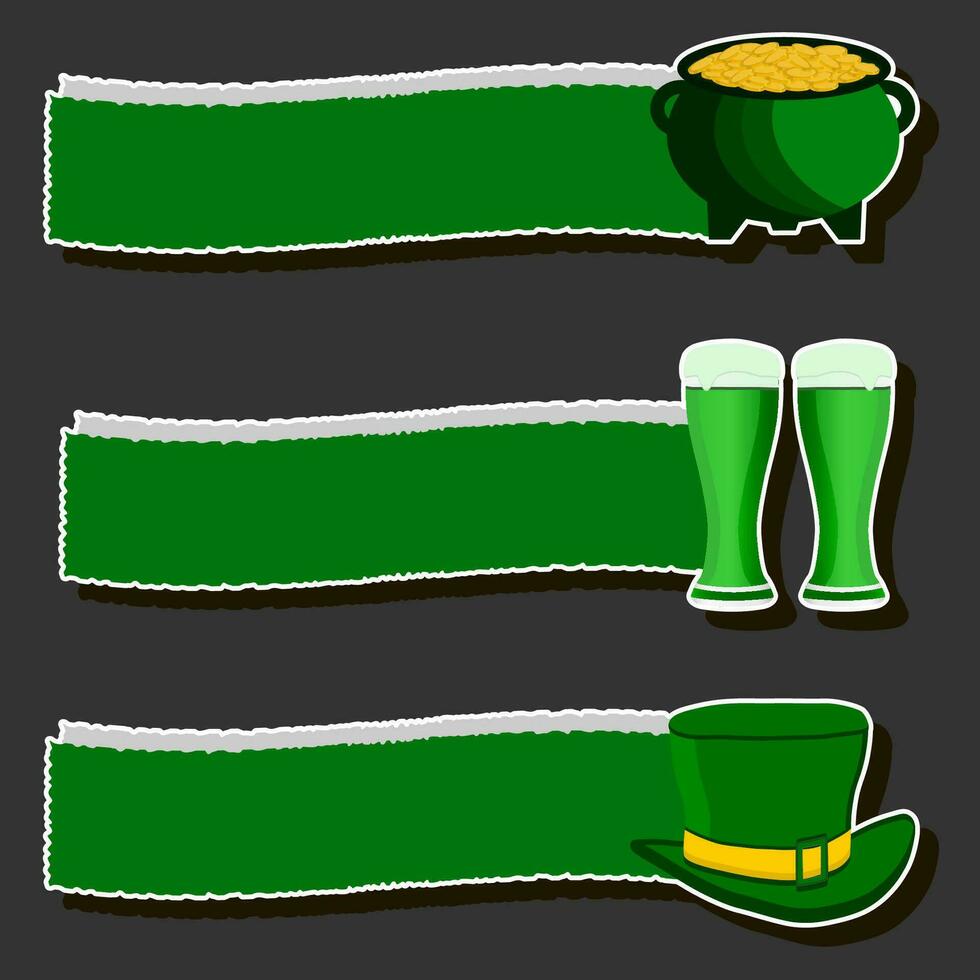 Beautiful illustration on theme of celebrating annual holiday St. Patrick's Day vector