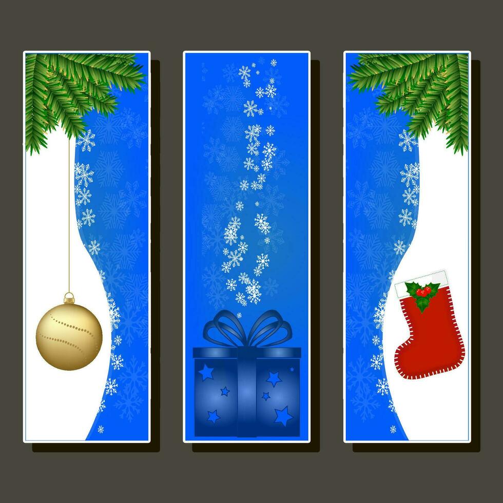 Beautiful illustration on theme of celebrating annual Christmas and New Year holiday vector