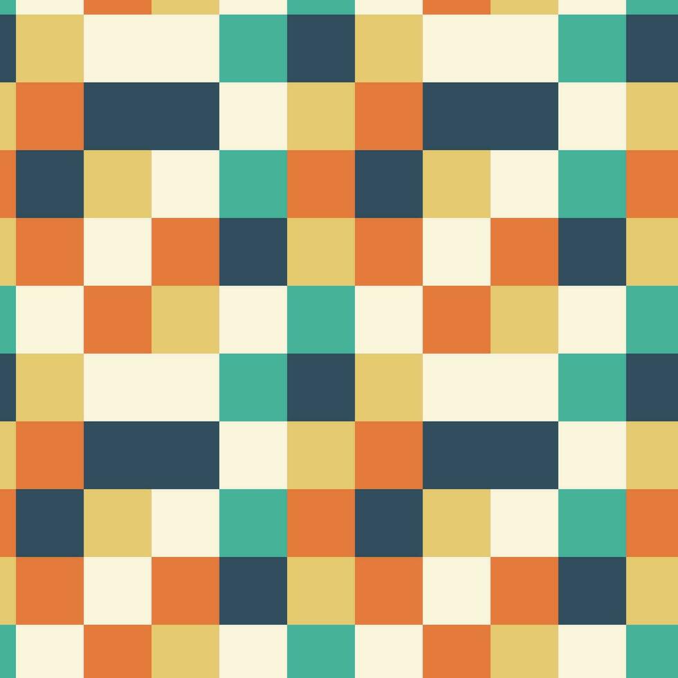Modern seamless background. Abstract geometric pattern. A pattern with simple shapes in retro colors. Template For covers, web design, business cards, textiles, posters. vector