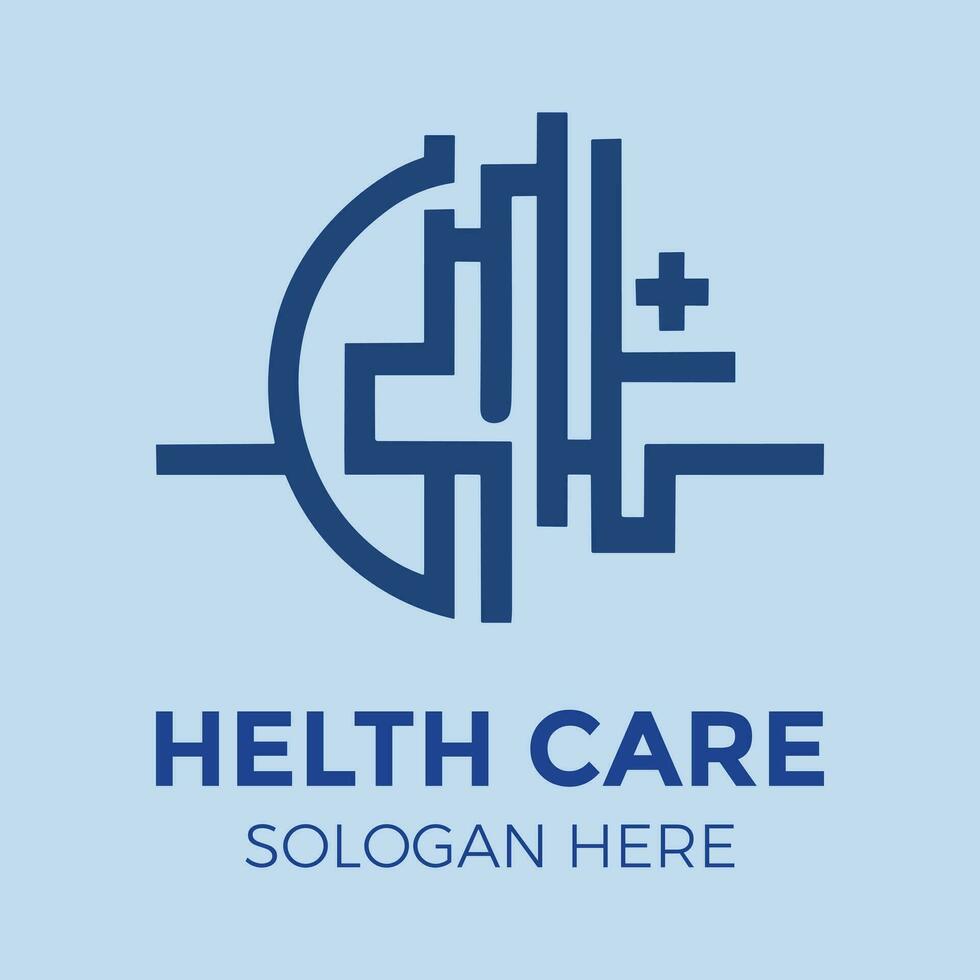 Vitality Visions Crafting Innovative Health Care Logo Designs for Compassionate Brands, Blending Wellness, Trust, and Professionalism in Every Symbolic Element. vector