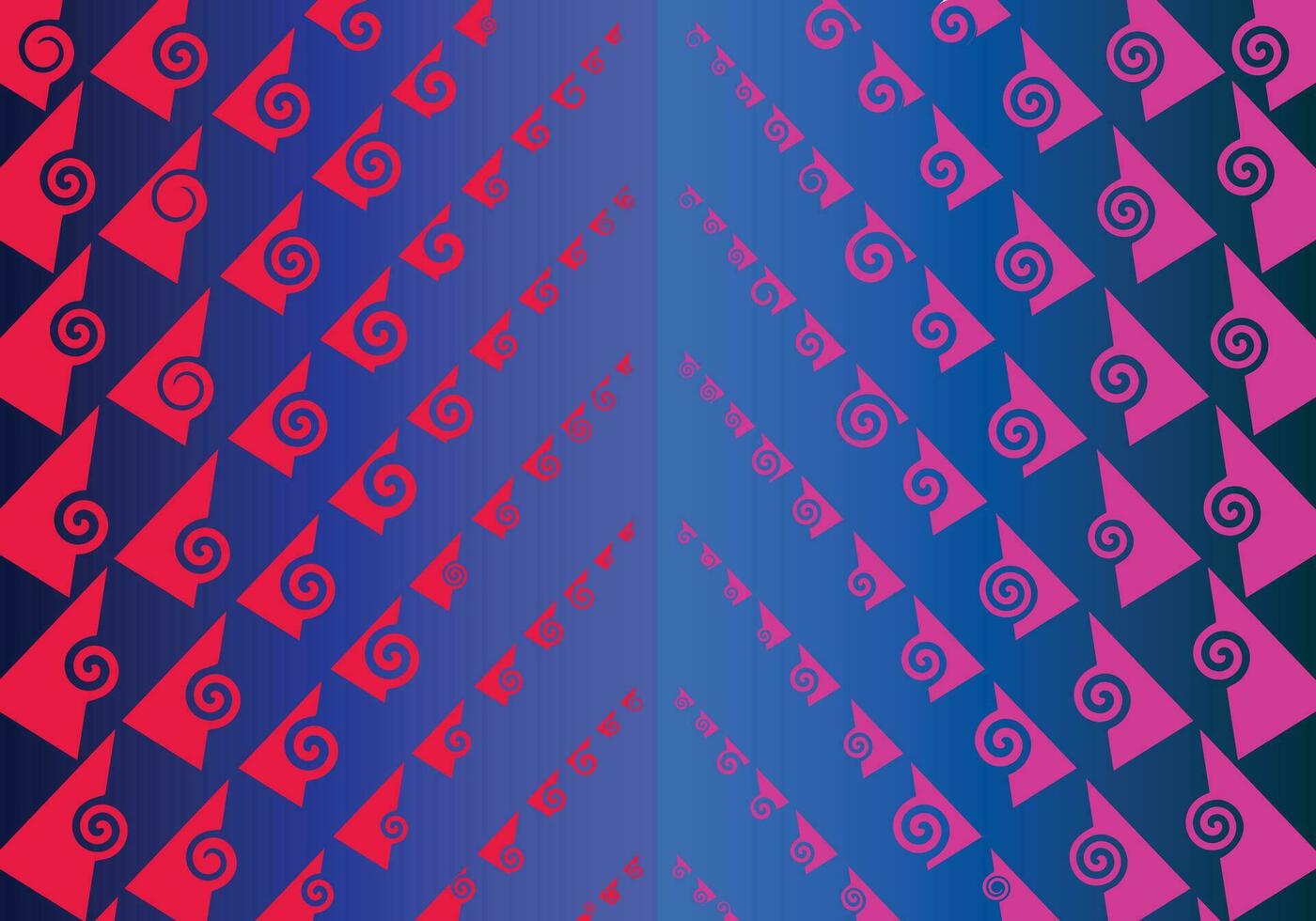 twirl triangle pattern vector for background design.