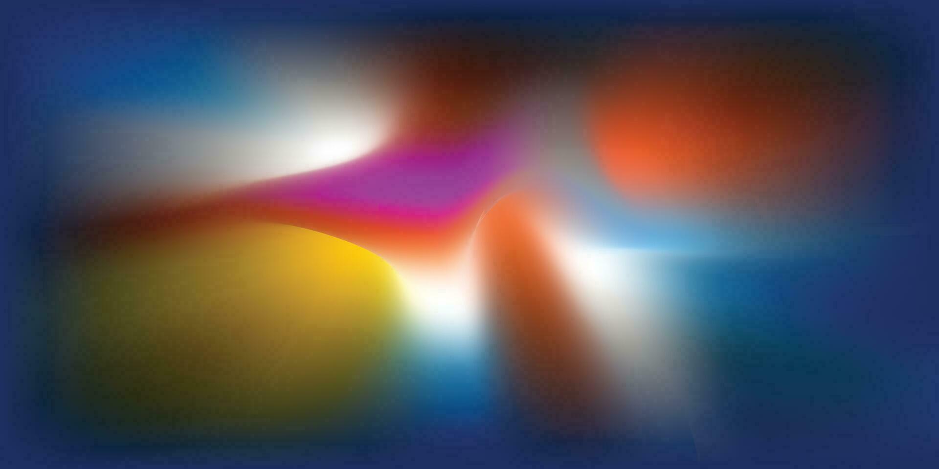 abstract wavy curvy curly rainbow color vector for background design.