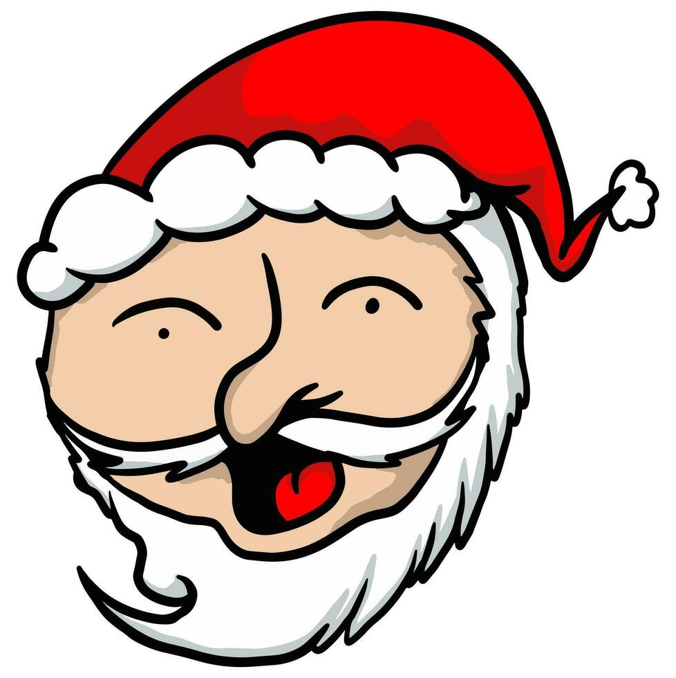 santa character chrismast illustration vector