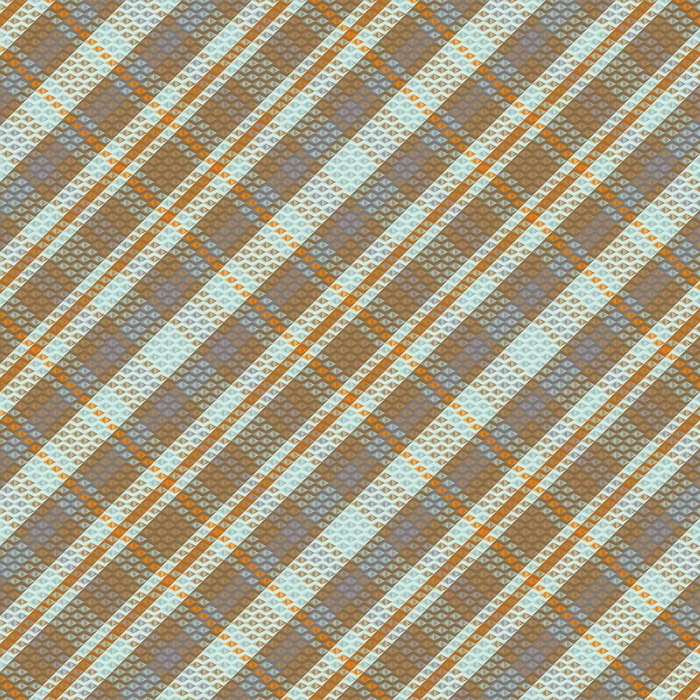 Tartan plaid pattern with texture and retro color. vector