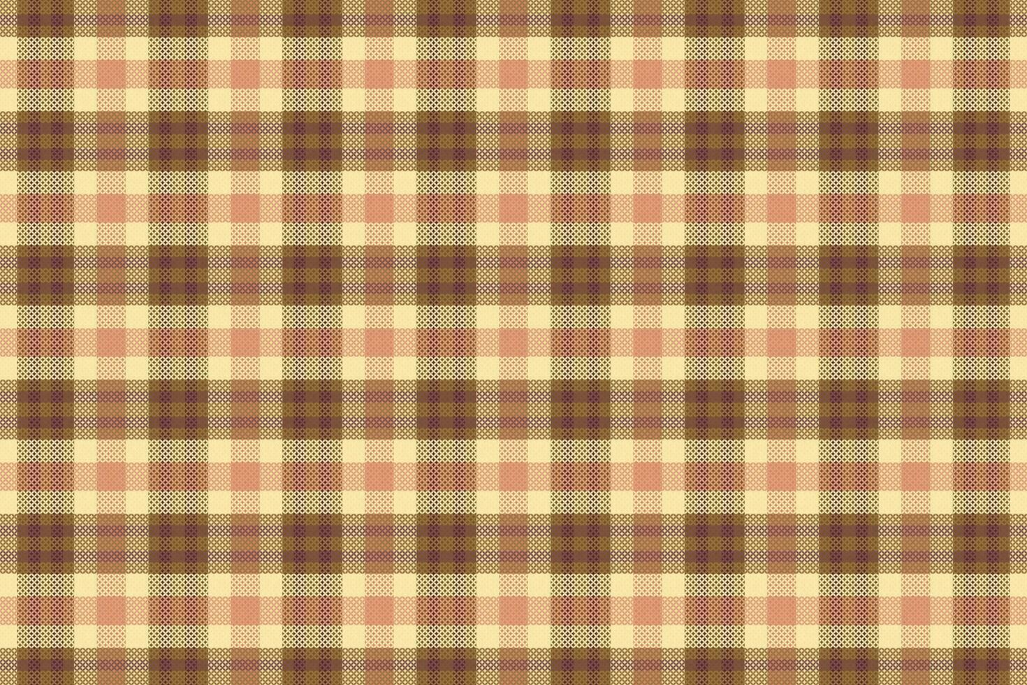Tartan plaid pattern with texture and retro color. vector
