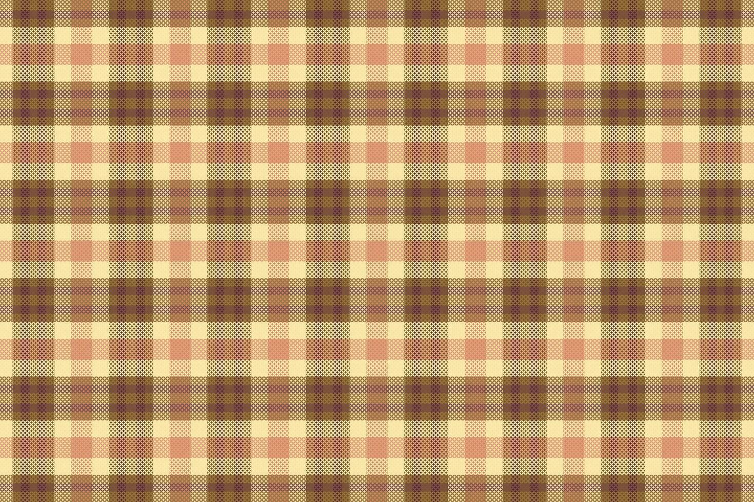 Tartan plaid pattern with texture and retro color. vector