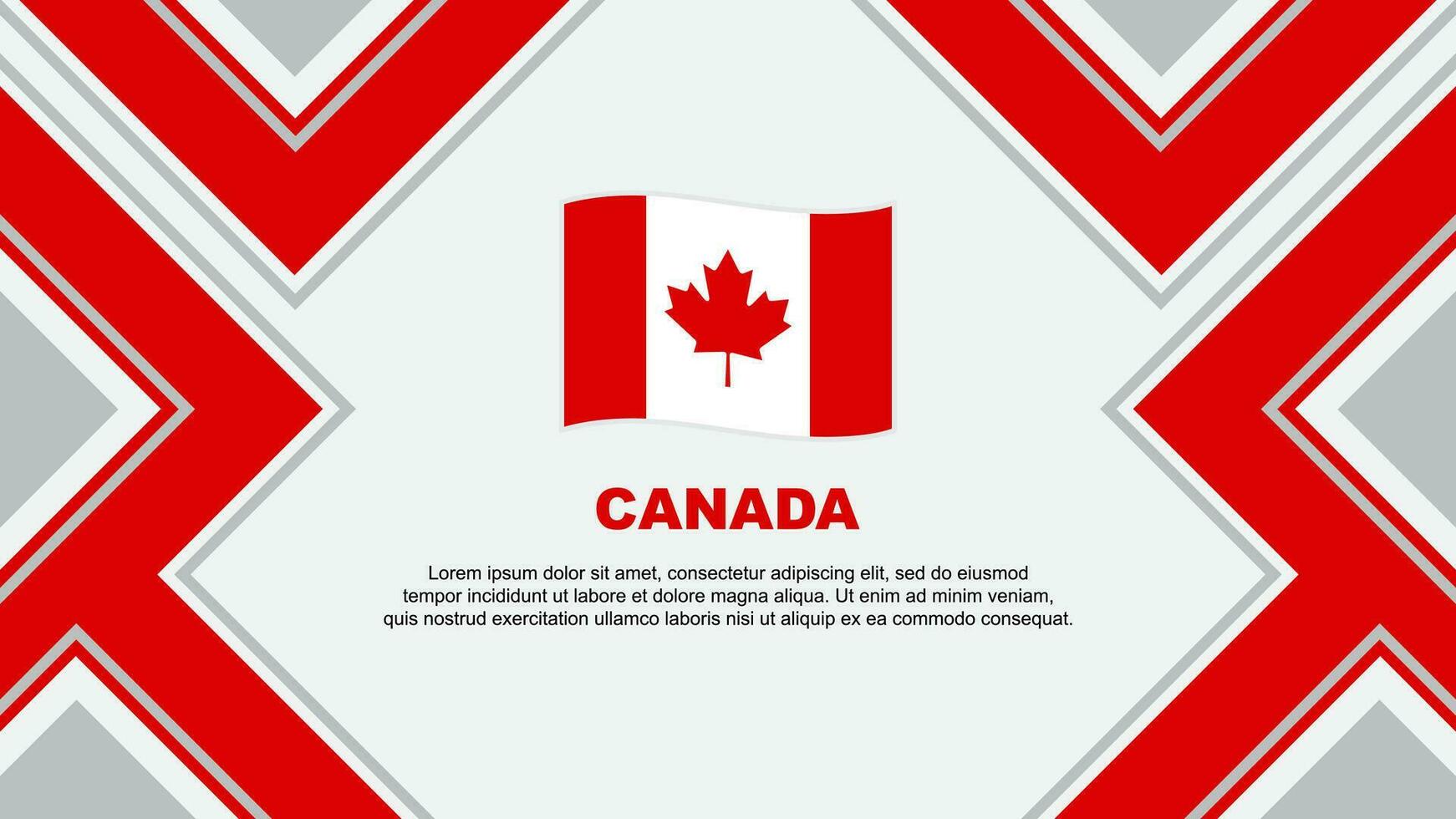 Canada Flag Abstract Background Design Template. Canada Independence Day Banner Wallpaper Vector Illustration. Canada Vector