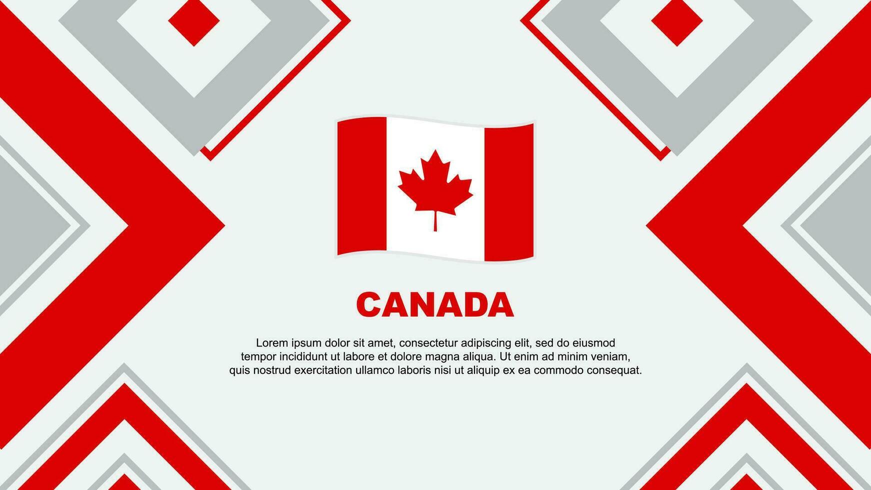 Canada Flag Abstract Background Design Template. Canada Independence Day Banner Wallpaper Vector Illustration. Canada Independence Day