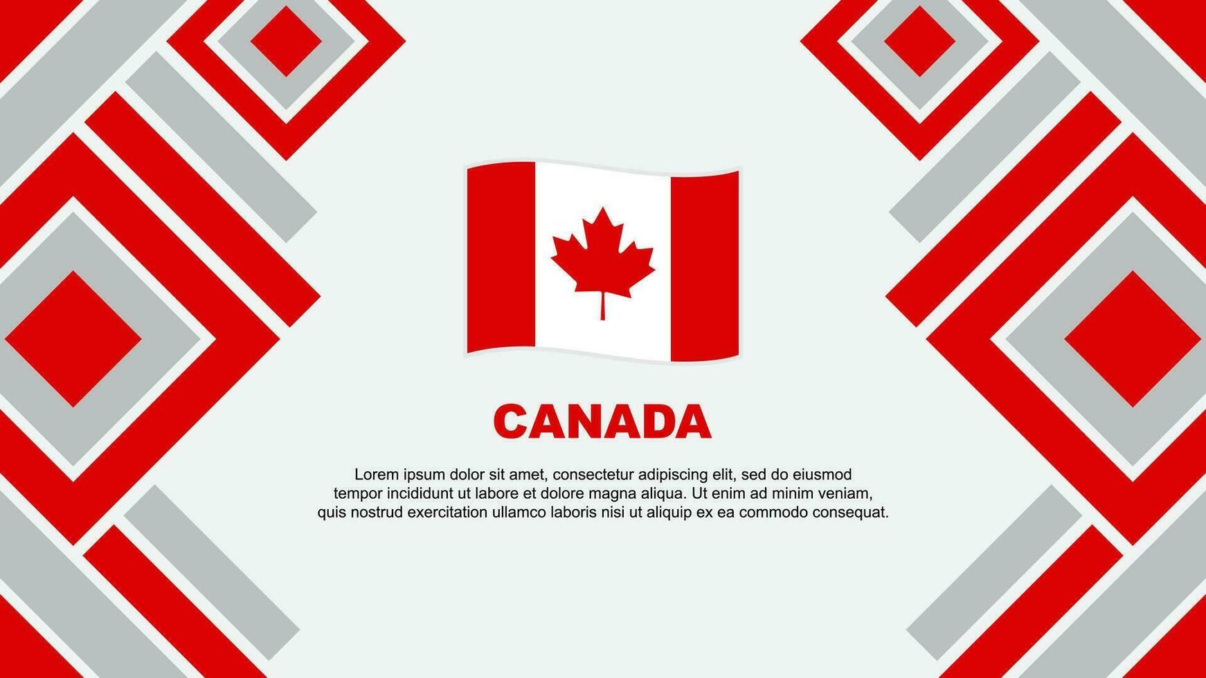 Canada Flag Abstract Background Design Template. Canada Independence Day Banner Wallpaper Vector Illustration. Canada