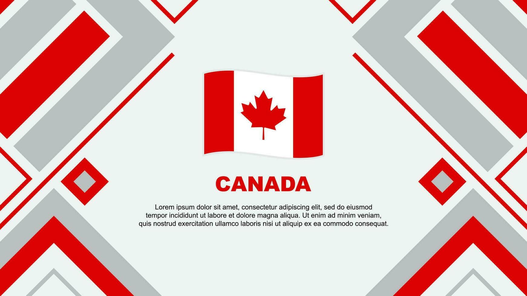 Canada Flag Abstract Background Design Template. Canada Independence Day Banner Wallpaper Vector Illustration. Canada Flag