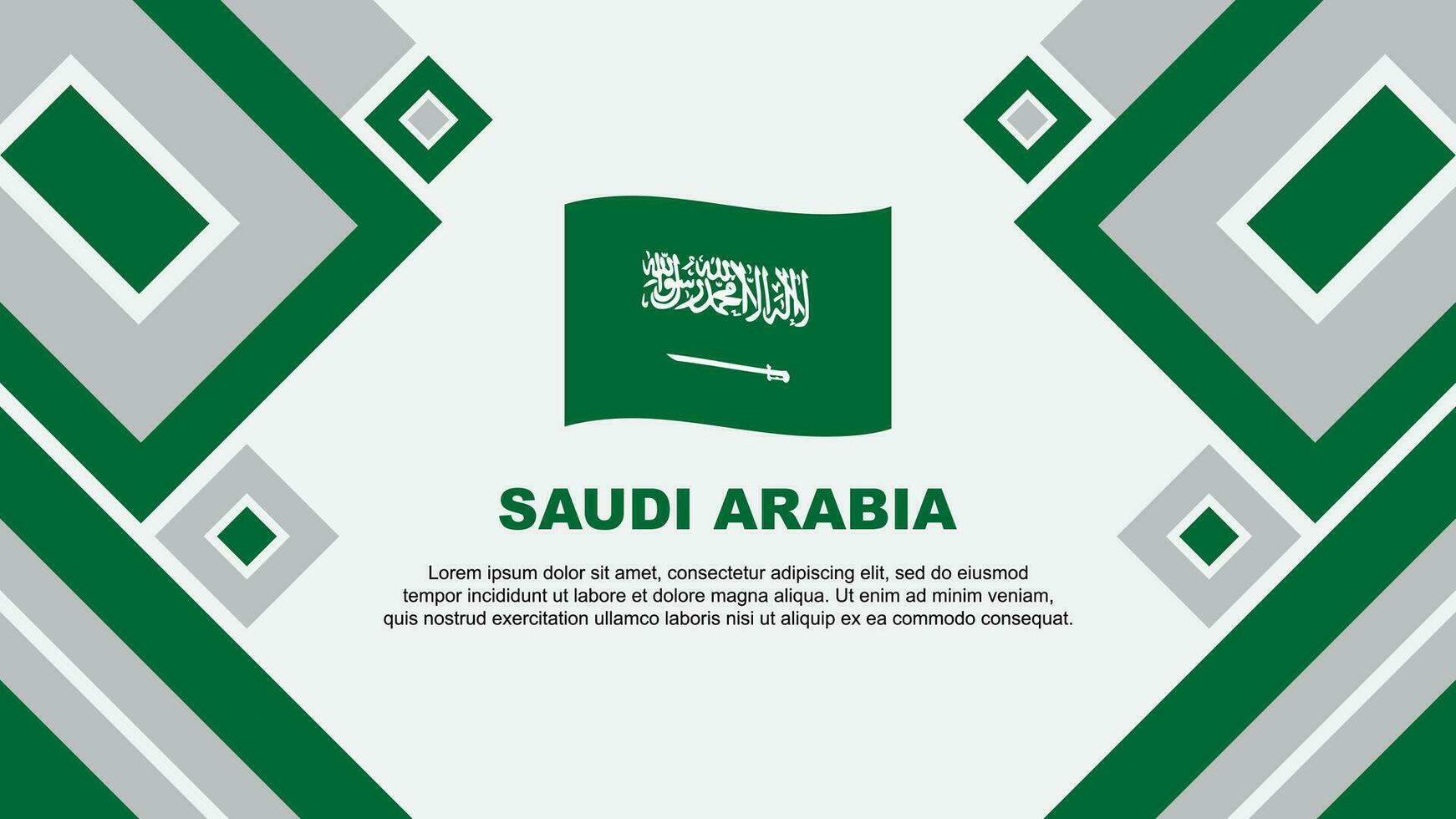 saudi arabia bandera resumen antecedentes diseño modelo. saudi arabia independencia día bandera fondo de pantalla vector ilustración. saudi arabia dibujos animados