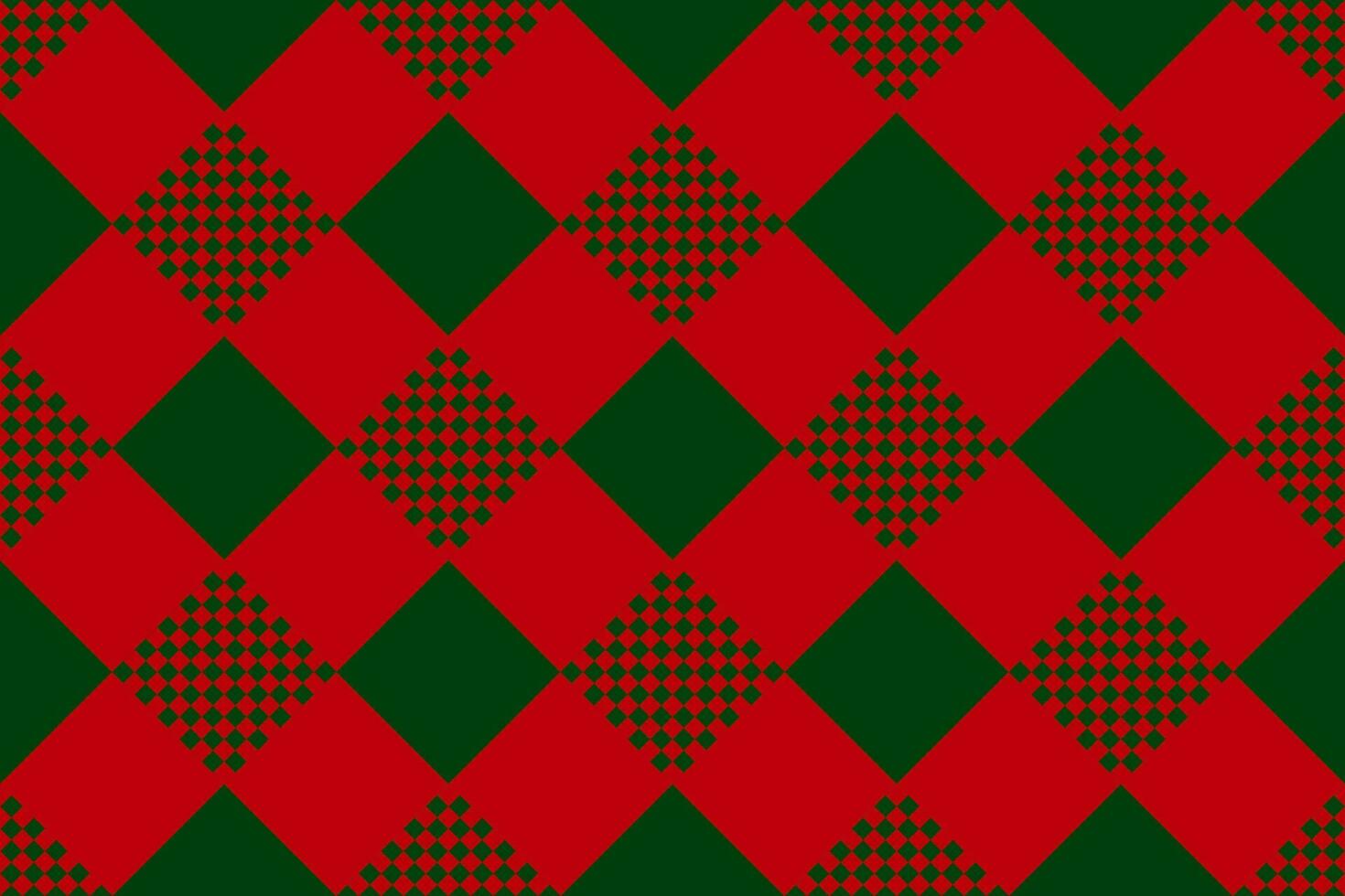 Diamond shape pattern Christmas color vector