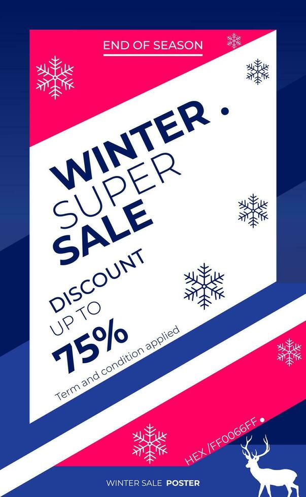 Winter sale special offer background, for banners, templates, posters, flyers and others. vector