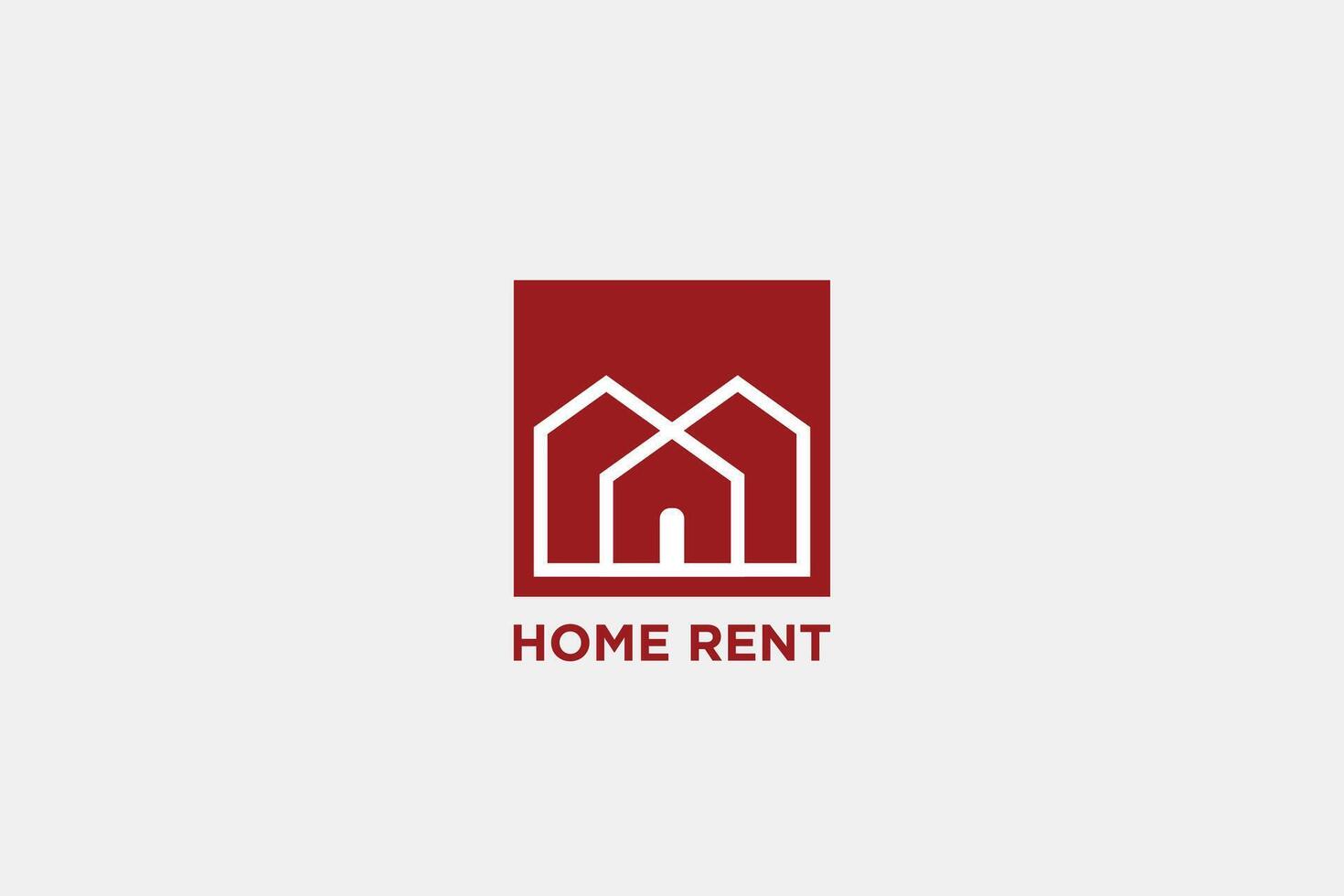 Home rent logo and icon vector