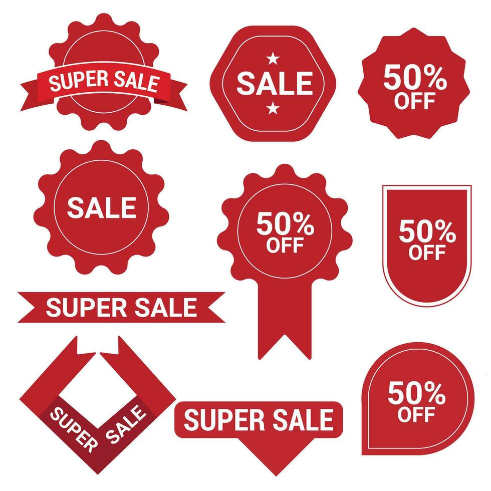 Special offer promotion badge vector collection vector