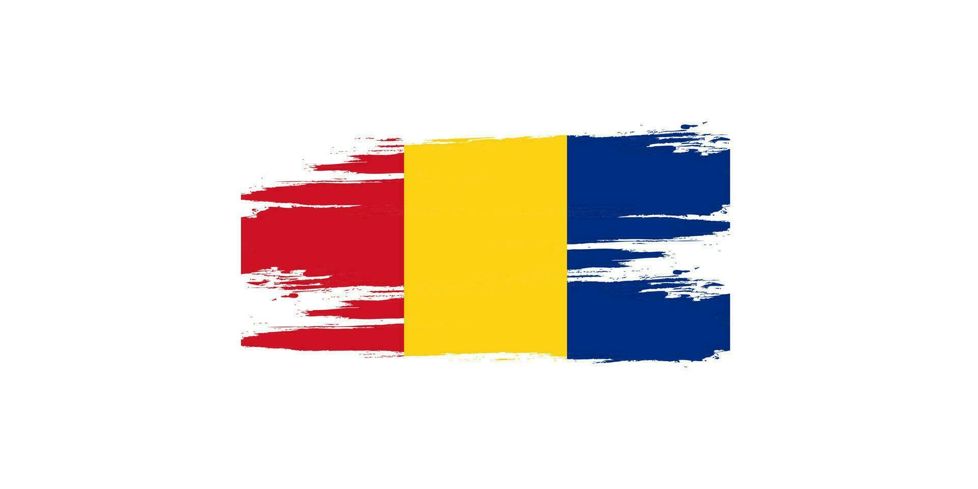 Vector Armenia flag Brush stroke with White background template