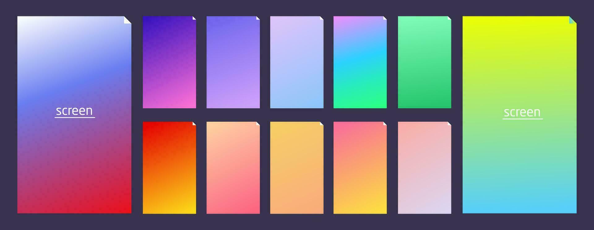 Soft pastel gradient smooth and vibrant color background vector