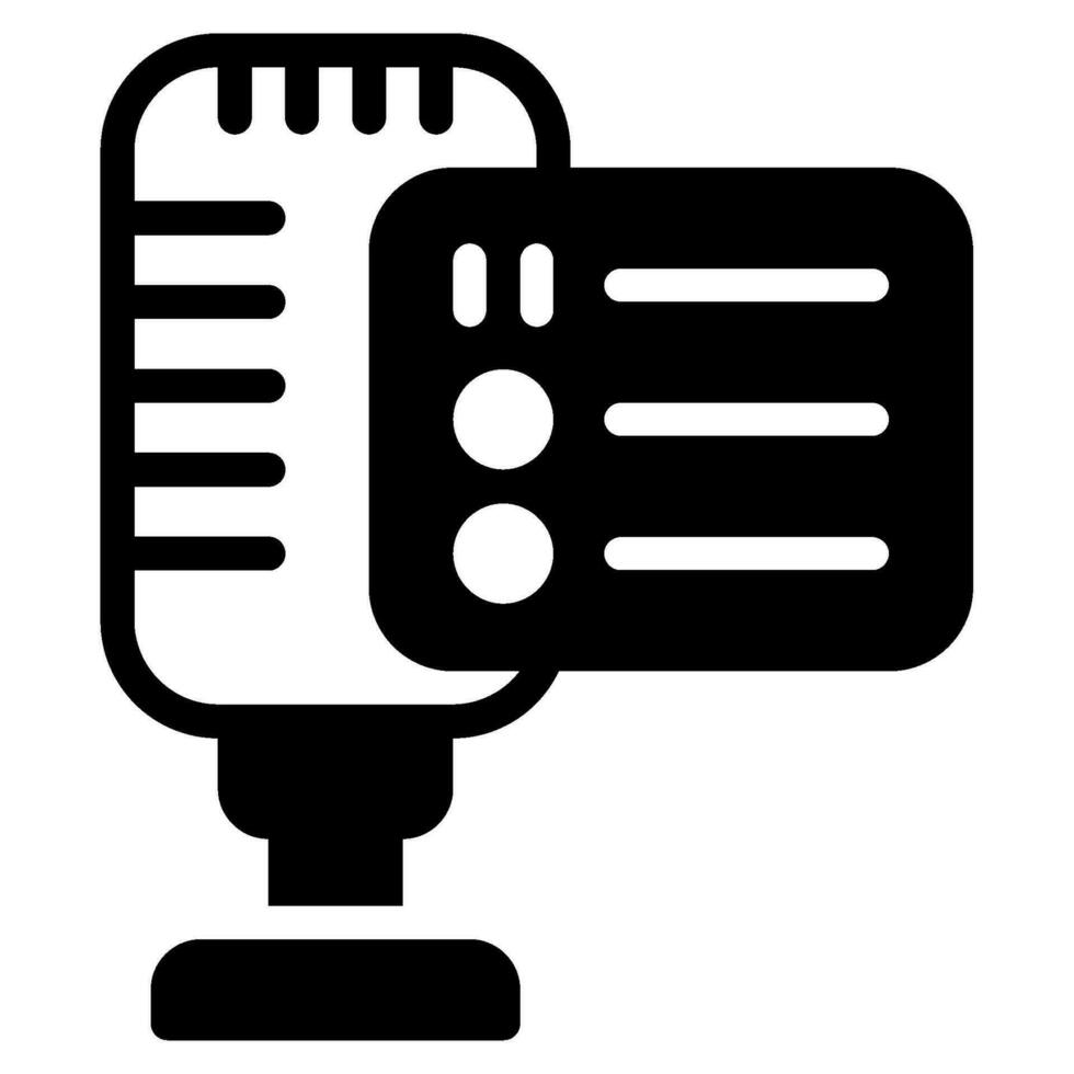 Podcast list icon illustration vector