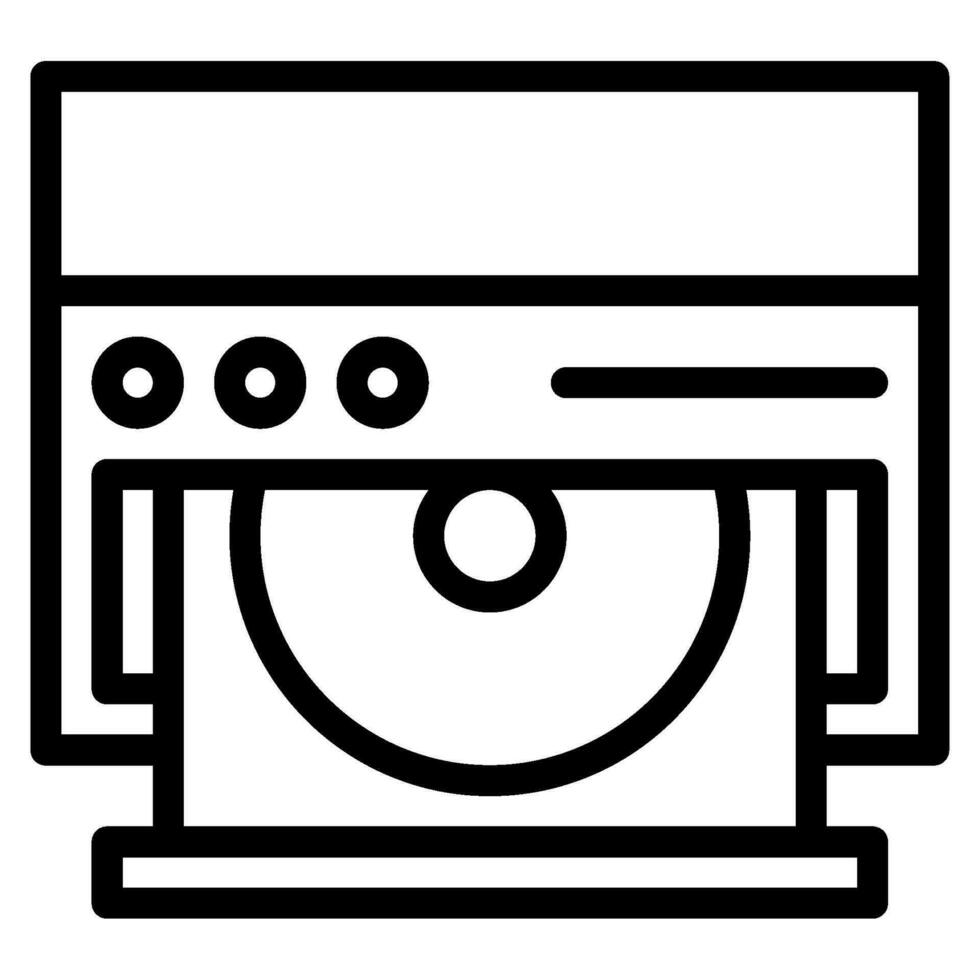 dvd player icon illustration for web app, etc vector