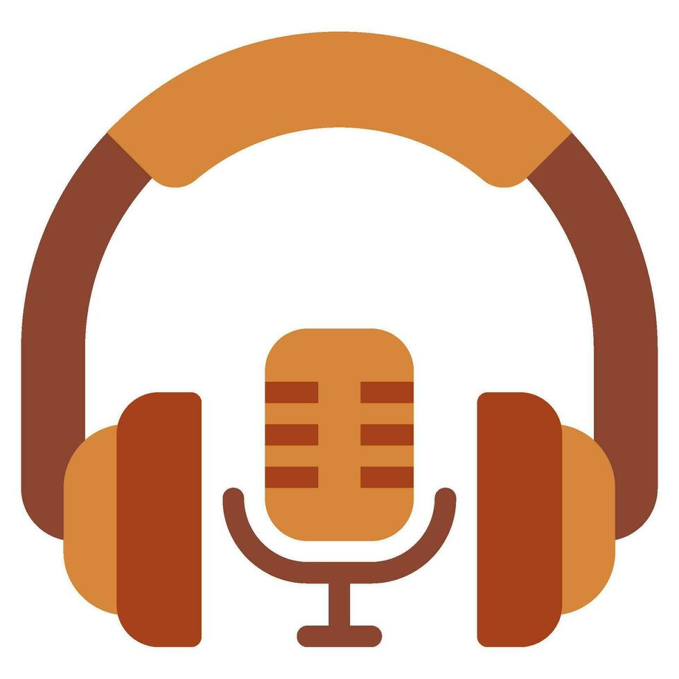 Podcast broadcast icon illustration vector