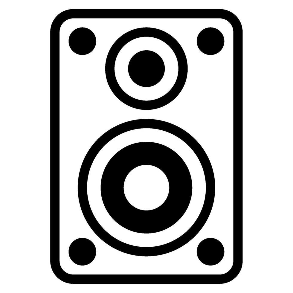 Podcast subwoofer icon illustration vector