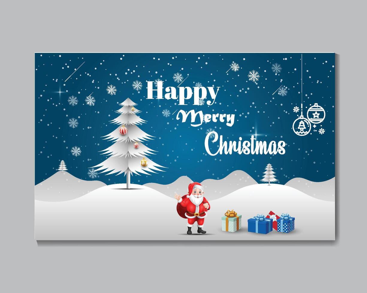 Modern merry Christmas background with modern design vector