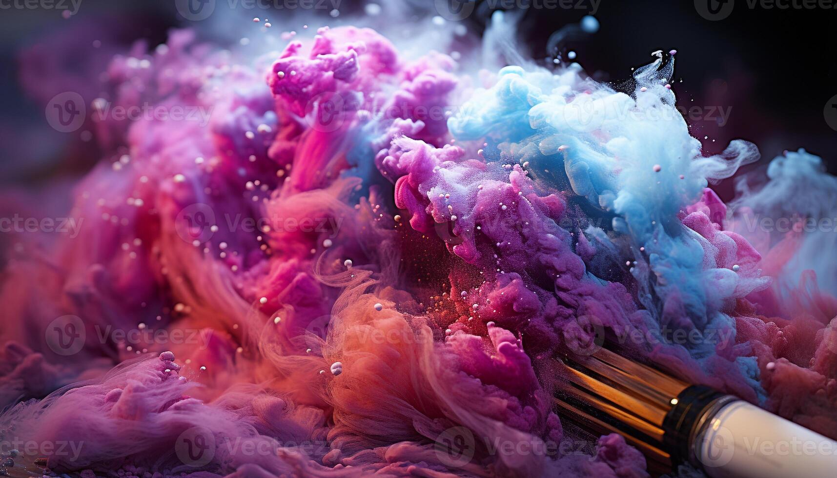 AI generated A luxurious winter collection of beauty products on a wooden table generated by AI photo