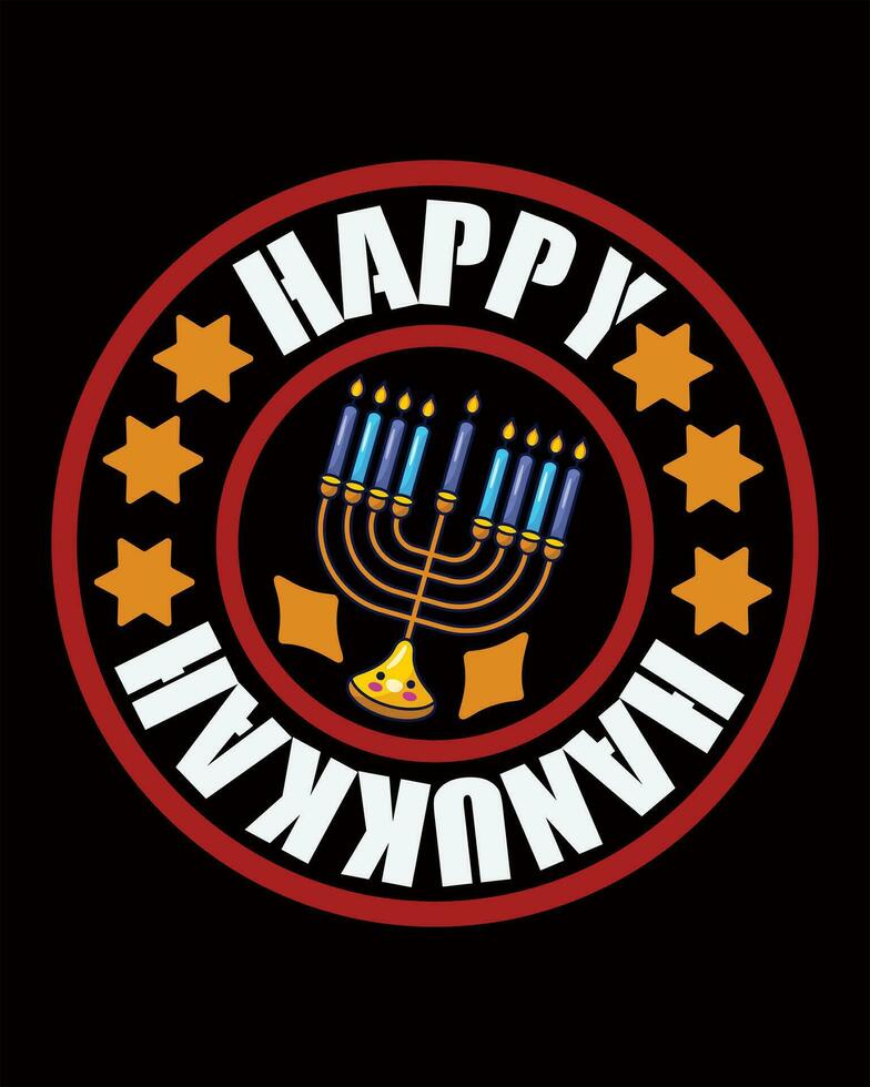 hanukkah t shirt design vector