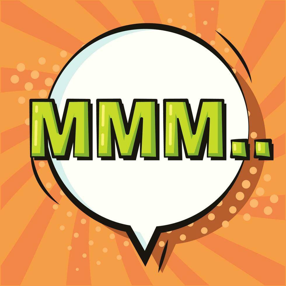 Comic bubble chat with expression Vector illustration