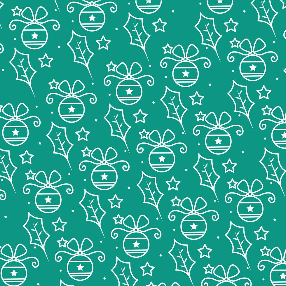 Christmas pattern background Gift wrapping paper Vector illustration