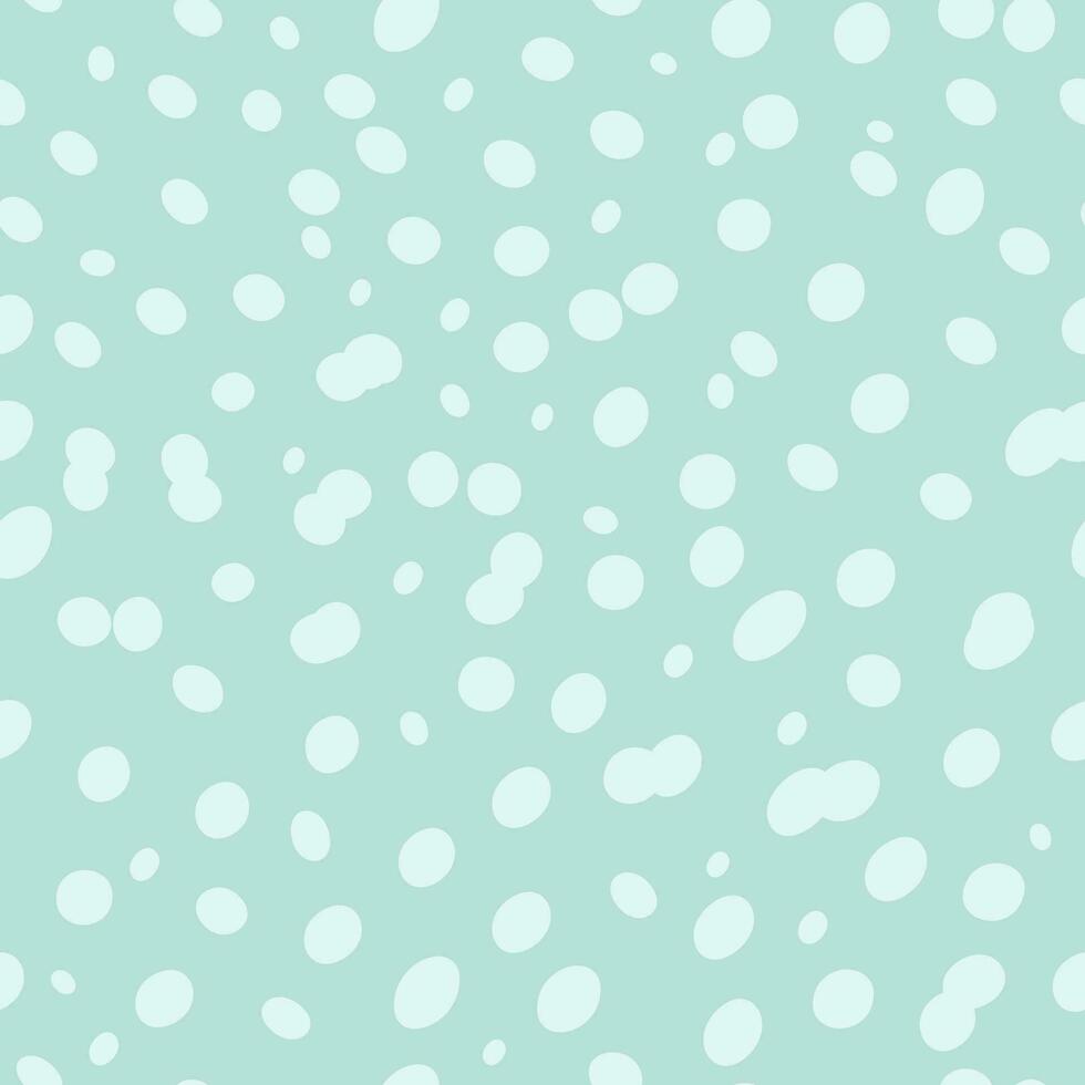 Abstract polka dot seamless pattern on light background. Textured flat design. Vector tile for fabric, print, wrapper, textile. Vintage simple style.