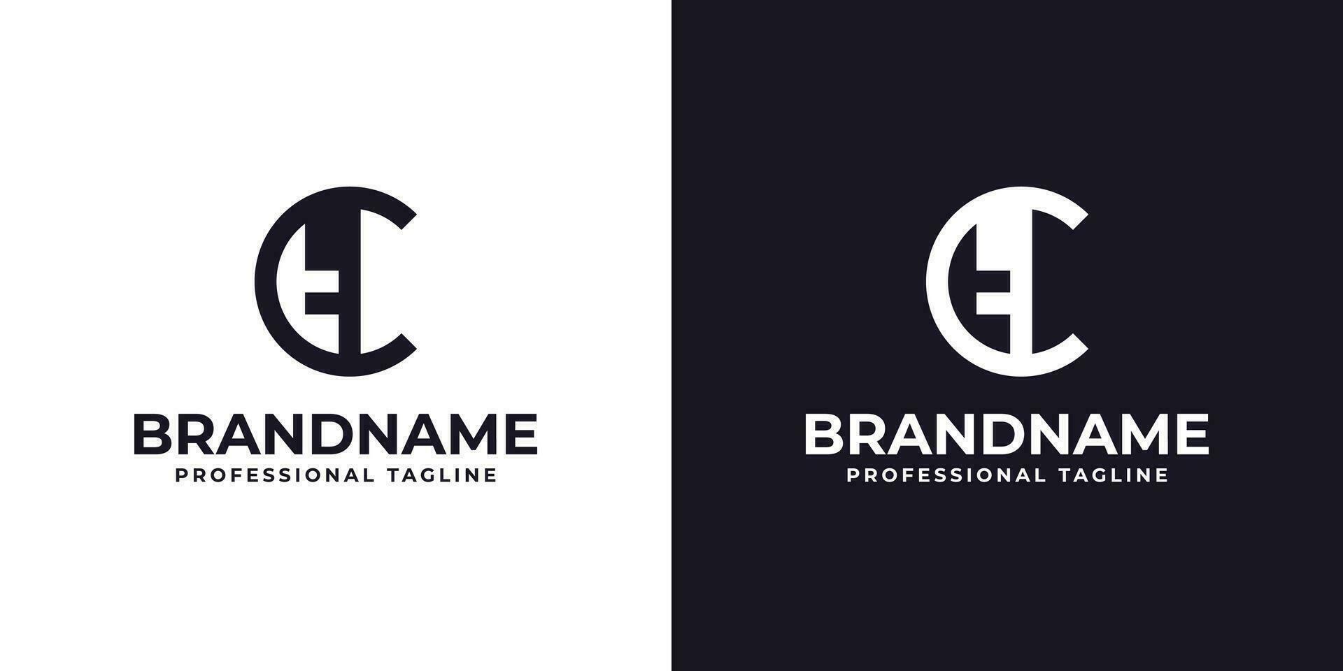 Letter CT or TC Logo, suitable for any business with TC or CT initials vector