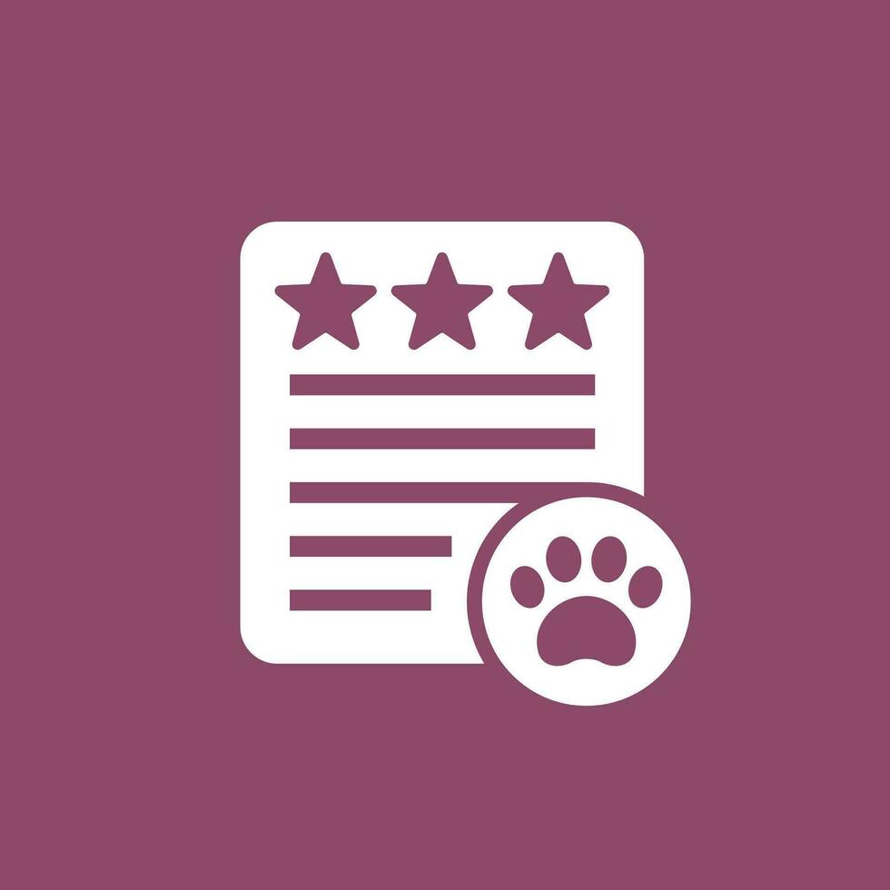 perro, mascota clasificación o Puntuación icono, vector