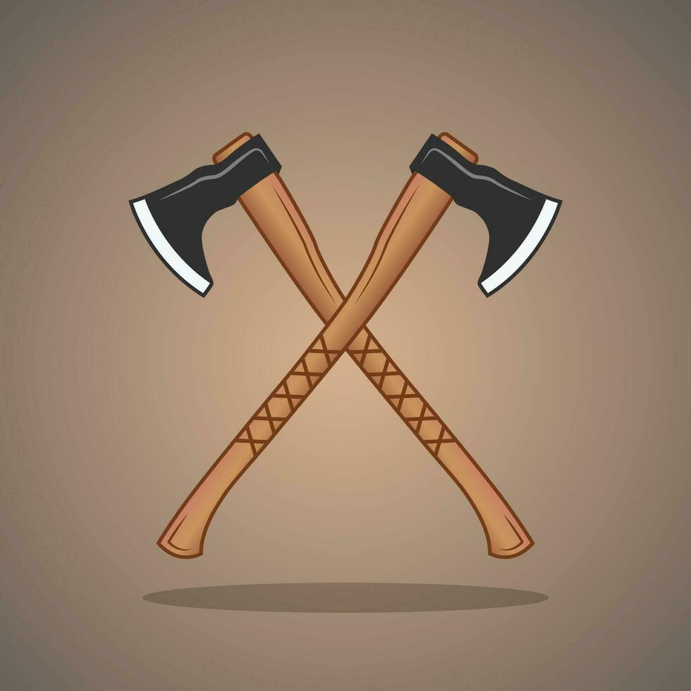 Cross Axe Vector, Axe Clipart, Hardware Vector,  Worker elements, Labor equipment, Repair tools, Forest tools, Cross Woodcutter Clipart, Woodsman Clipart vector