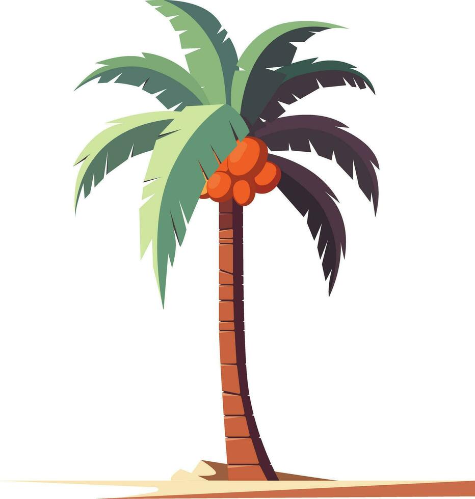 illustration of isolated palm tree vector