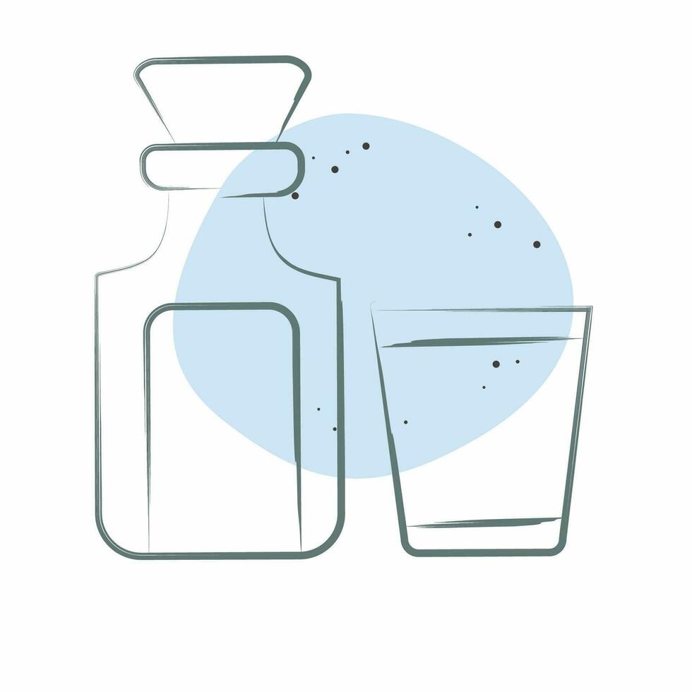 icono vaso botellas relacionado a Clásico decoración símbolo. color Mancha estilo. sencillo diseño editable. sencillo ilustración vector