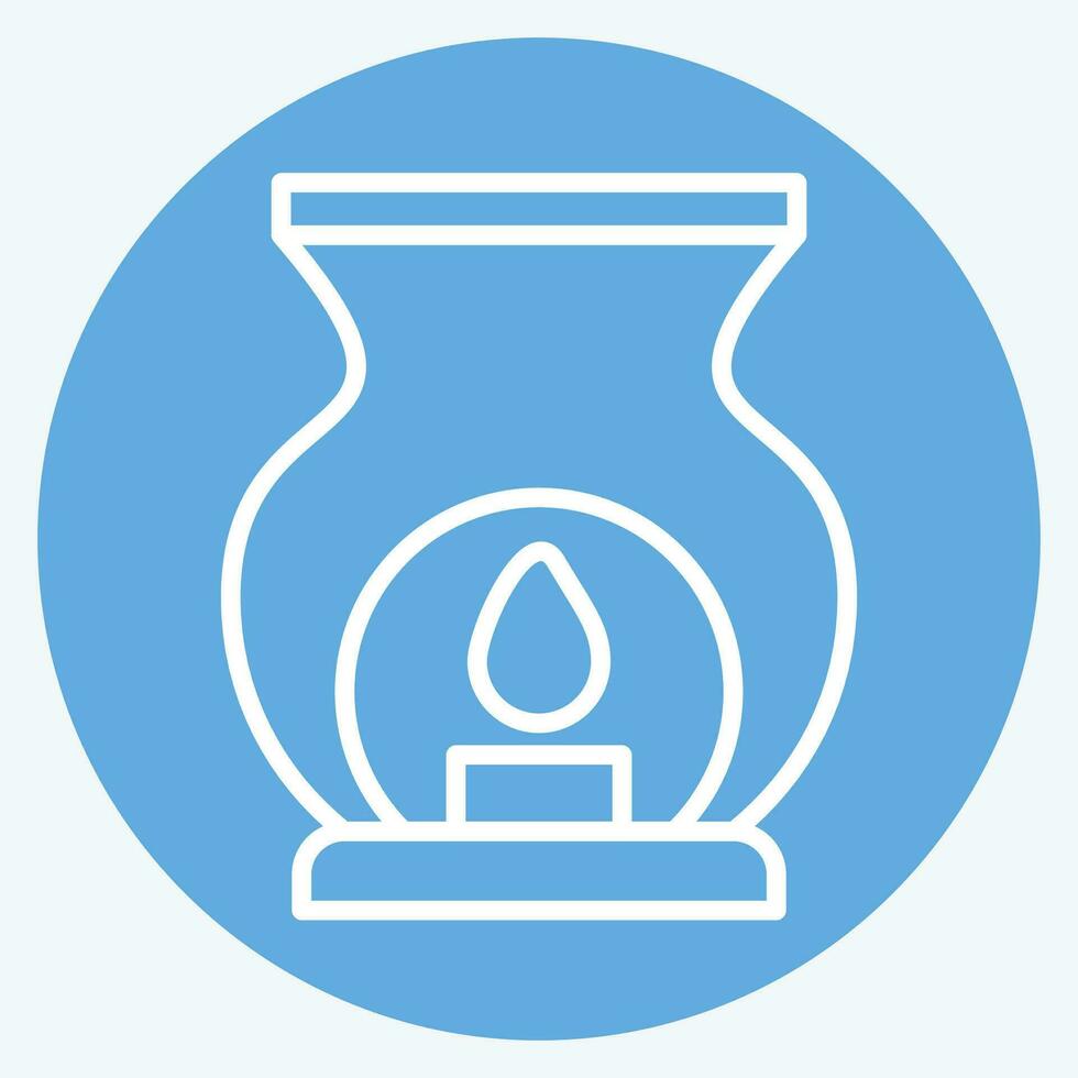 Icon Aroma. related to Vintage Decoration symbol. blue eyes style. simple design editable. simple illustration vector