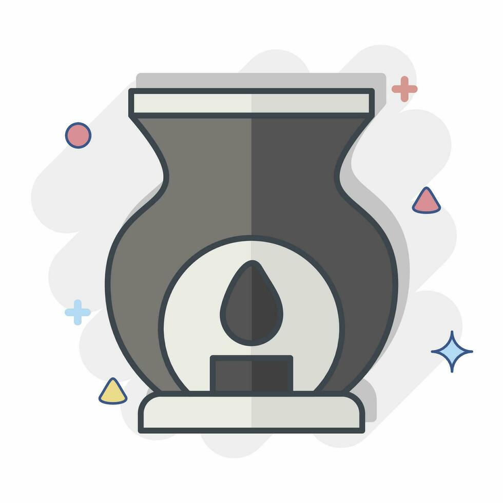 Icon Aroma. related to Vintage Decoration symbol. comic style. simple design editable. simple illustration vector