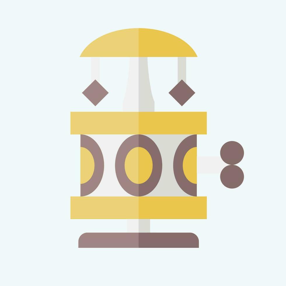 Icon Music Box. related to Vintage Decoration symbol. flat style. simple design editable. simple illustration vector