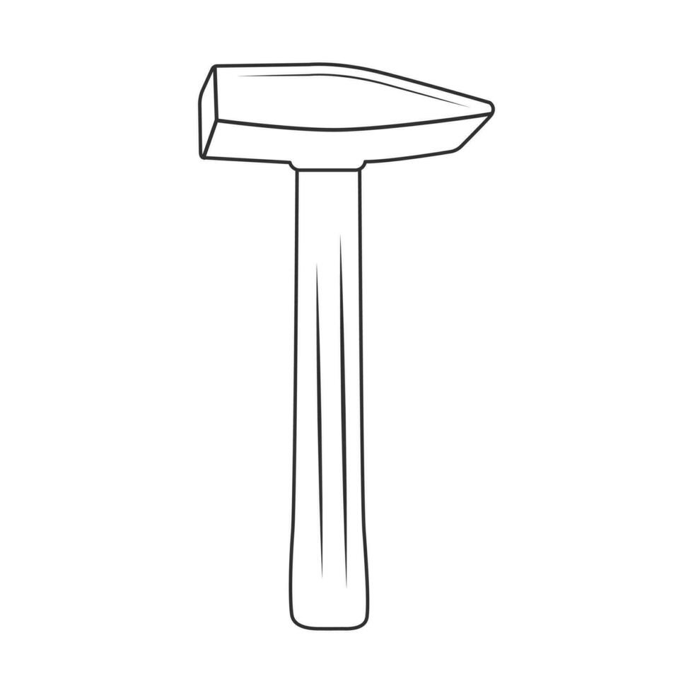 Hammer Outline Vector, Hammer Icon, Hammer illustration, Carpenter Vector, Mechanic silhouette, Mechanic Tools, Carpenter tools, Worker elements, Labor equipment, Labor Day, Worker day vector