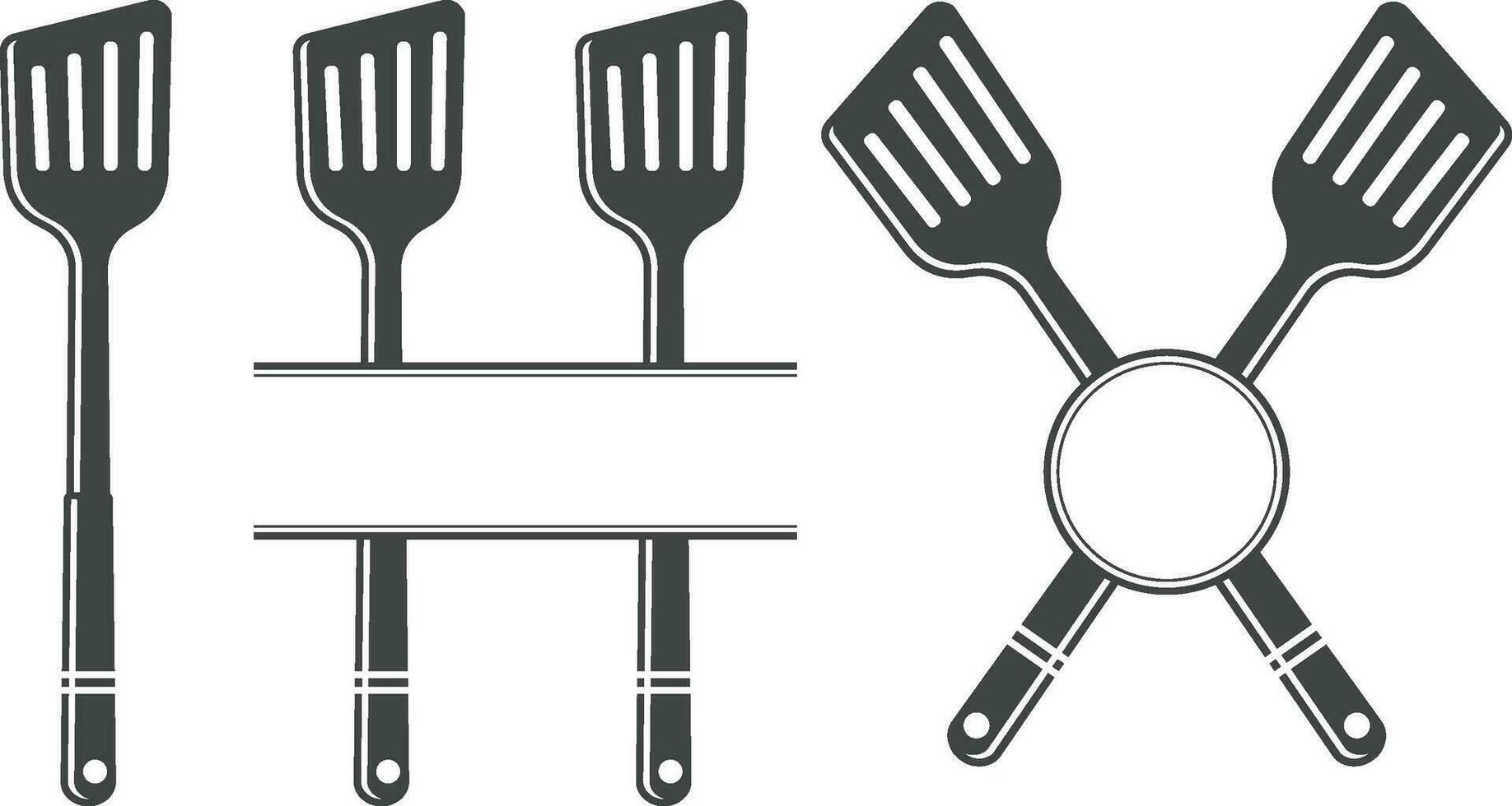 Spoon Monogram vector, Spoon Silhouette, Spoon Vector, Restaurant Equipment, Clip Art, Fork Spoon and Knife monogram, Vector, illustration, Slicer, knife, Fork vector