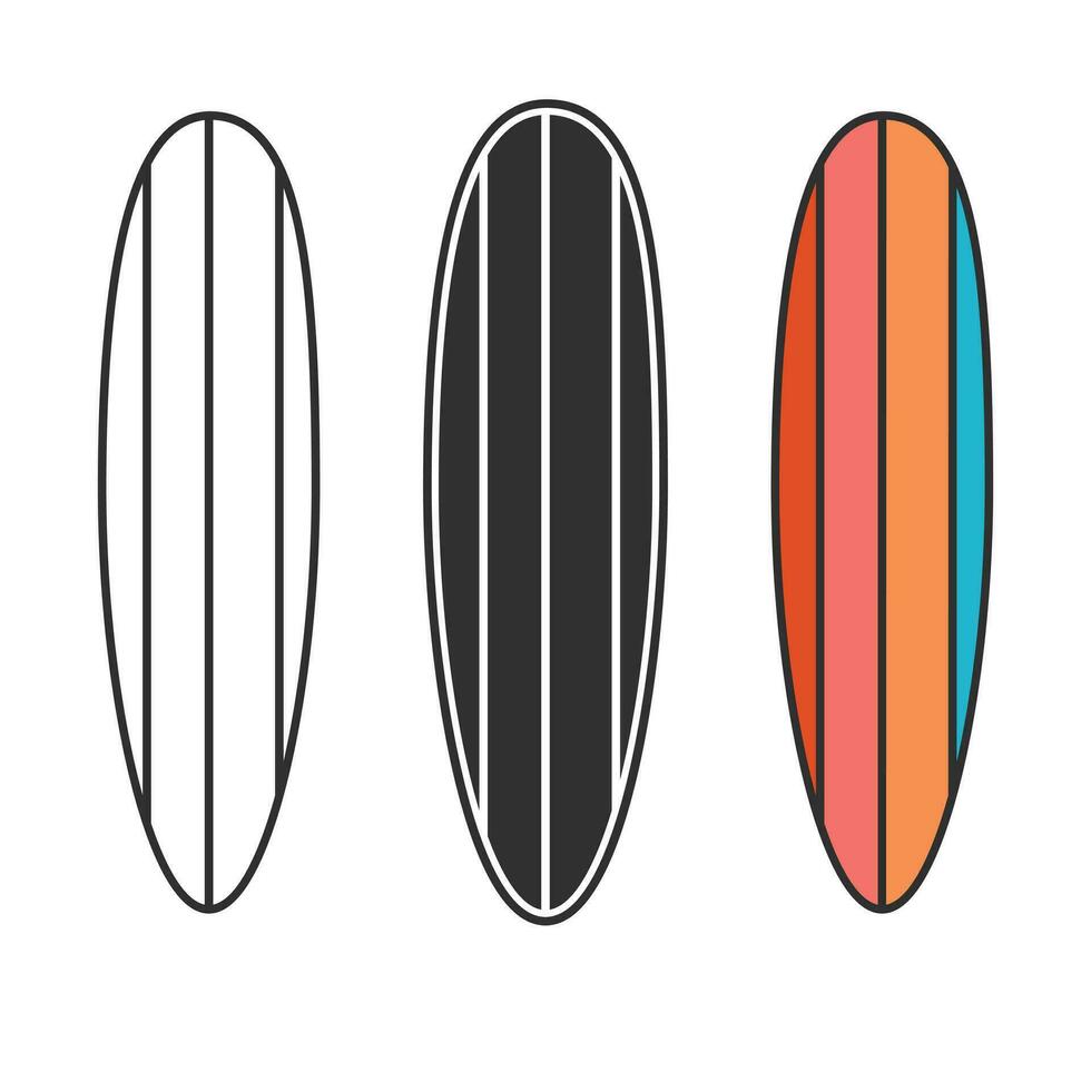 Surfing board Vector, Surf Board Illustrations, Surfboard clip art, Surfing, Surf Board, Surfing Silhouette, Silhouette, outline vector, Summer, Summer Elements, Summer holiday vector