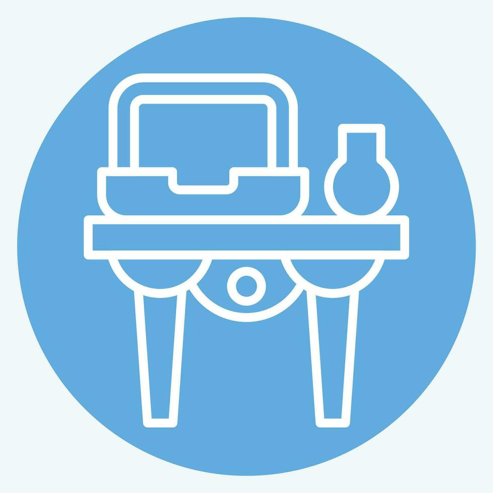 Icon Shelves. related to Vintage Decoration symbol. blue eyes style. simple design editable. simple illustration vector