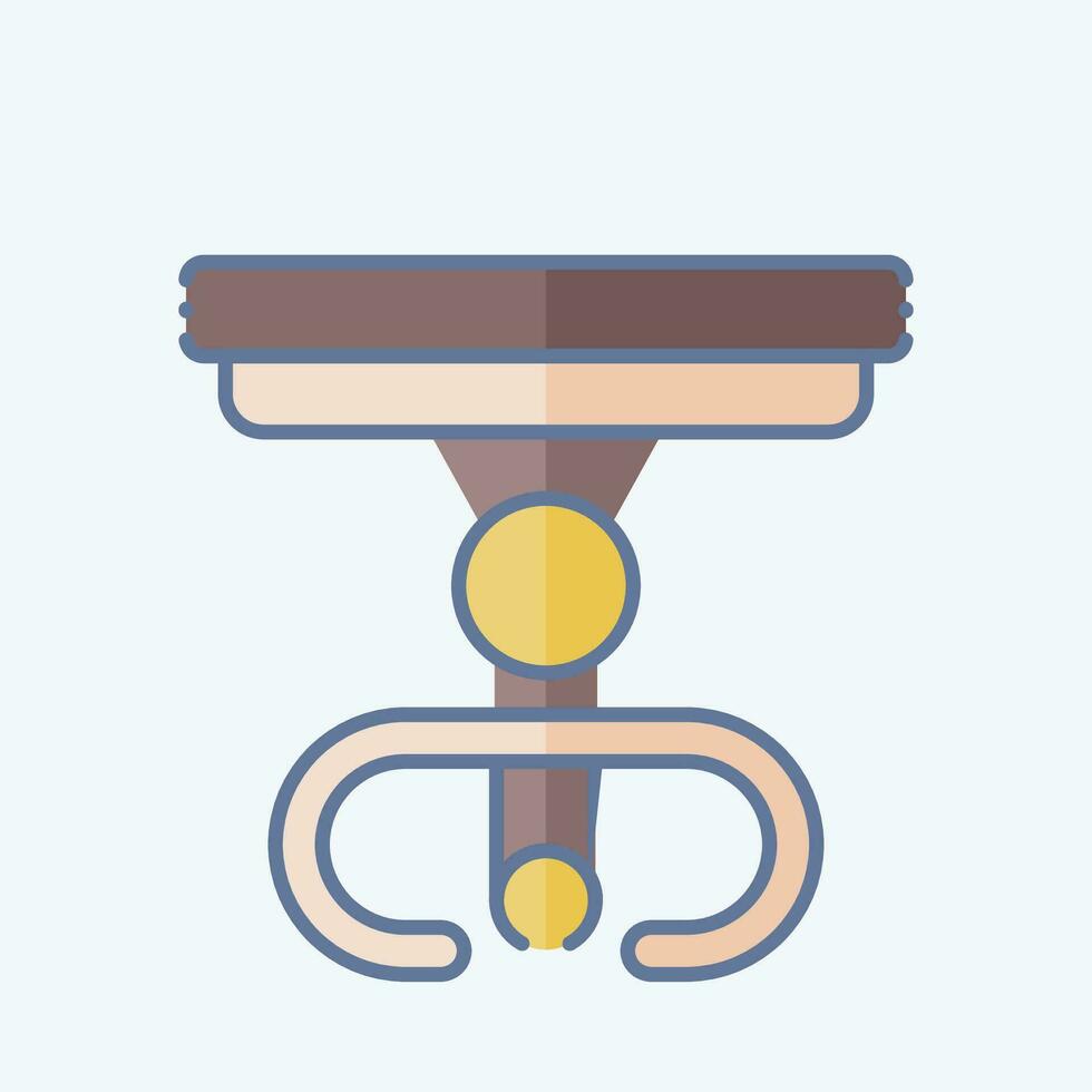 Icon Table. related to Vintage Decoration symbol. doodle style. simple design editable. simple illustration vector