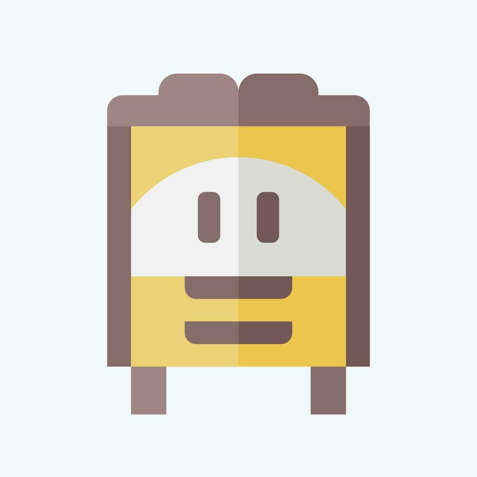 Icon Wardrobe. related to Vintage Decoration symbol. flat style. simple design editable. simple illustration vector