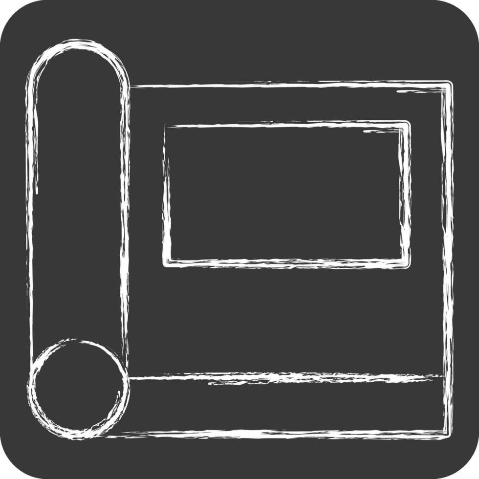 Icon Photo Album. related to Vintage Decoration symbol. chalk Style. simple design editable. simple illustration vector