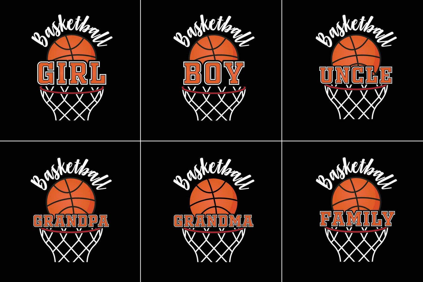 Basketball T-shirt Bundle, Basketball Shirt Bundle, Basketball Tee, Sports T-shirt Bundle, Sports Shirt, Sports Tee vector