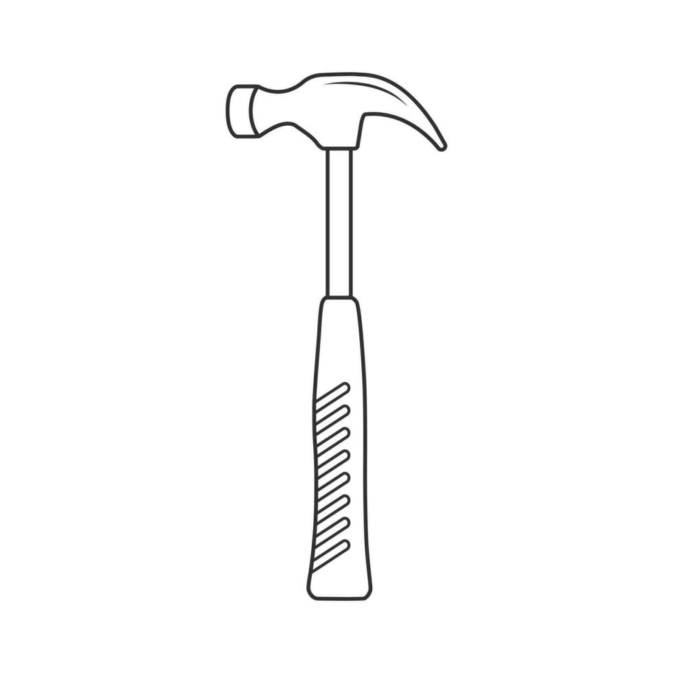 Hammer Outline Vector, Hammer Icon, Hammer illustration, Carpenter Vector, Mechanic silhouette, Mechanic Tools, Carpenter tools, Worker elements, Labor equipment, Labor Day, Worker day vector