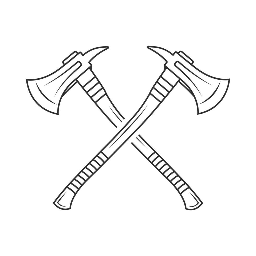 Cross Axe Vector, Cross Axe Silhouette,  Hardware Vector, Hardware Clipart, Cross Axe Outline,  Worker elements, Labor equipment, Repair tools, Cross Forest tools, Cross Woodcutter vector